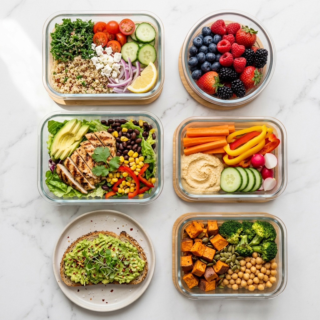 Контейнеры с здоровой едой — meal prep